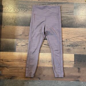 Athleta Textured Mauve Ultimate Stash Pocket 7/8 Leggings